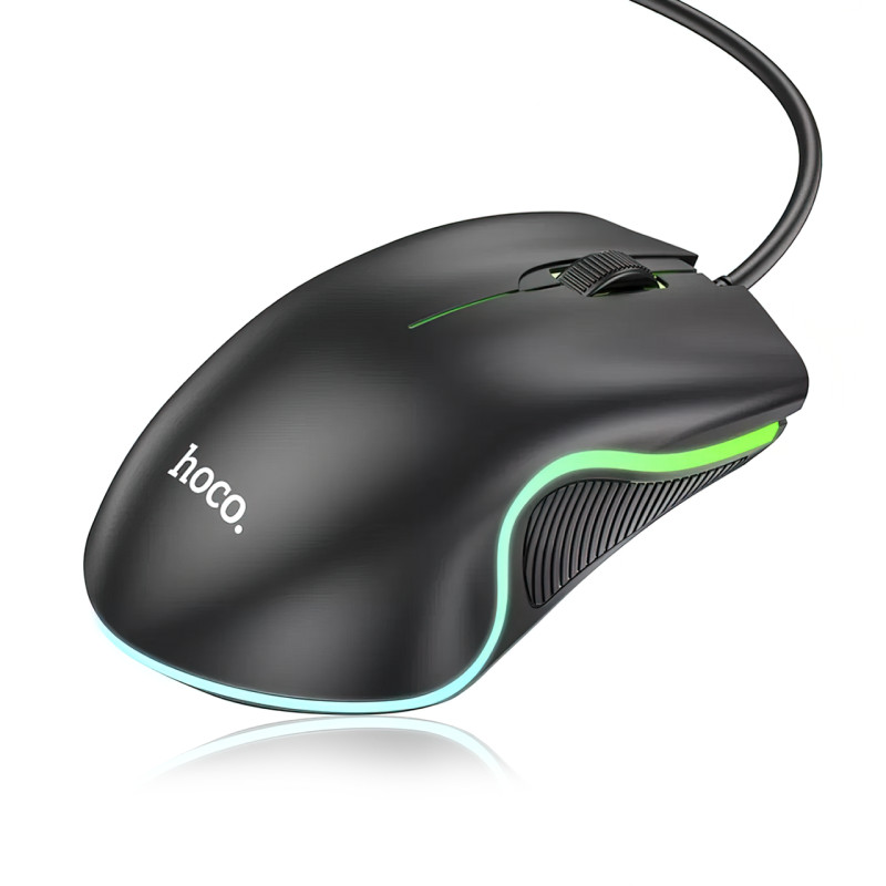Ігрова комп'ютерна миша Hoco GM19 з RGB-підсвіткою, дротова, 1000 DPI, 3 кнопки фото - 33