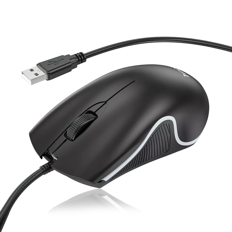 Ігрова комп'ютерна миша Hoco GM19 з RGB-підсвіткою, дротова, 1000 DPI, 3 кнопки фото - 27