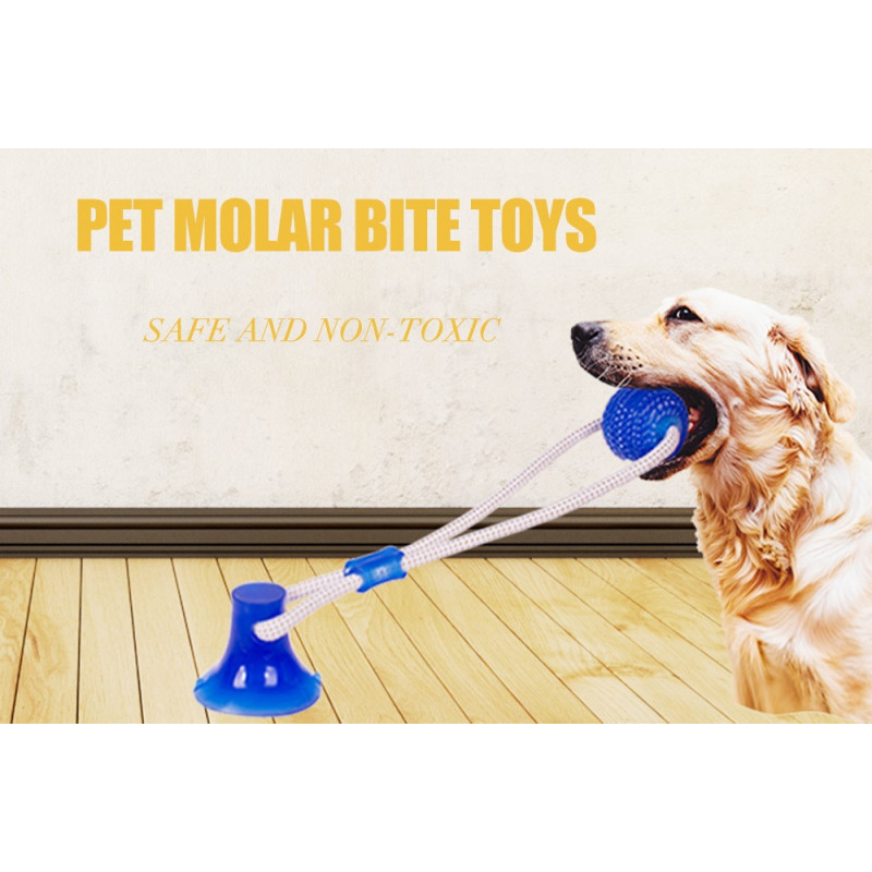 Игрушка для домашних животных с присоской, Dog toy rope PULL фото - 3