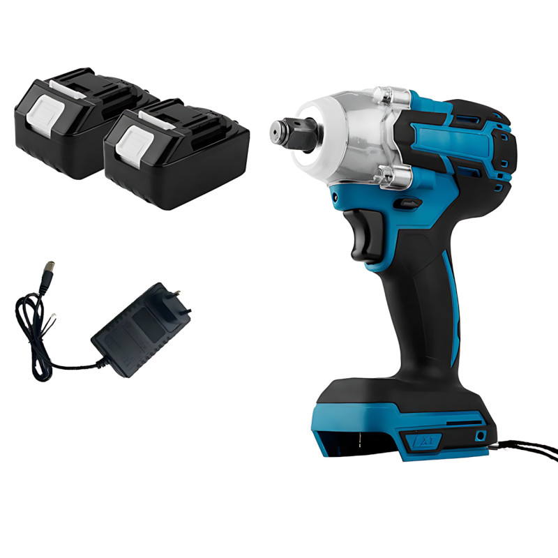 Гайковёрт аккумуляторный DTW301 48V 5.0Ач, 300 Нм, бесщёточный, 3 режима, 2 АКБ, трещотка, набор насадок, кейс фото - 8