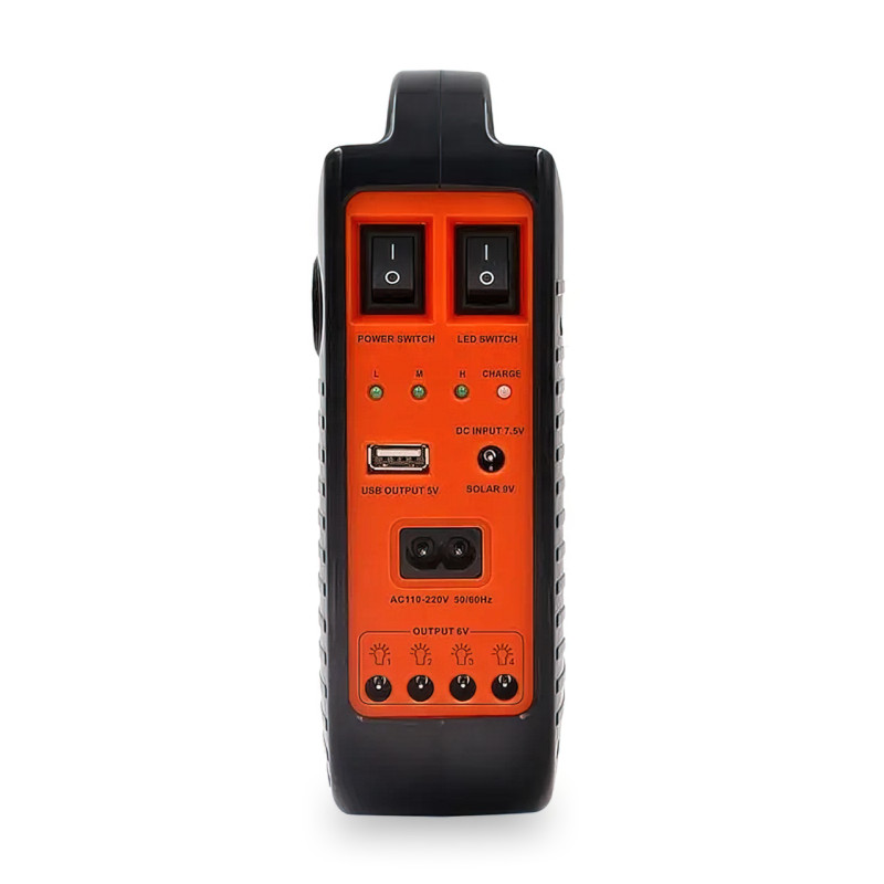 Портативна сонячна система EasyPower EP-391B, 4000 мА/год, з функцією повербанк і виносними лампочками фото - 4
