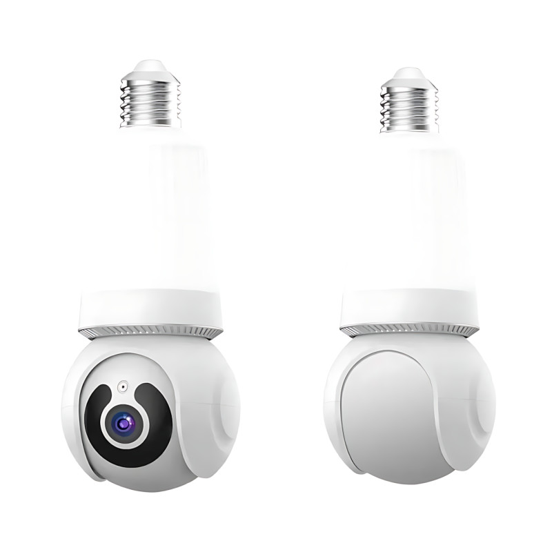 Wi-Fi камера в патрон E27, камера Panda Eyes Q26 з датчиком руху, лампою, нічним зніманням і мікрофоном фото - 2