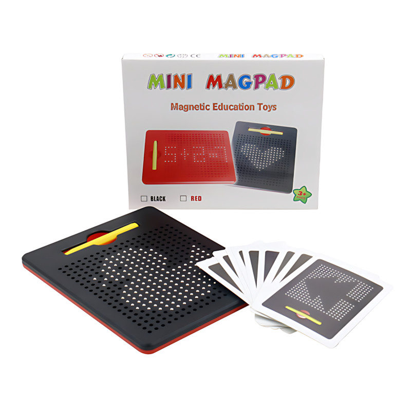 Магнитный планшет Magpad 1763-1, магнитная доска со стилусом для рисования магнитами, 380 магнитов фото - 9