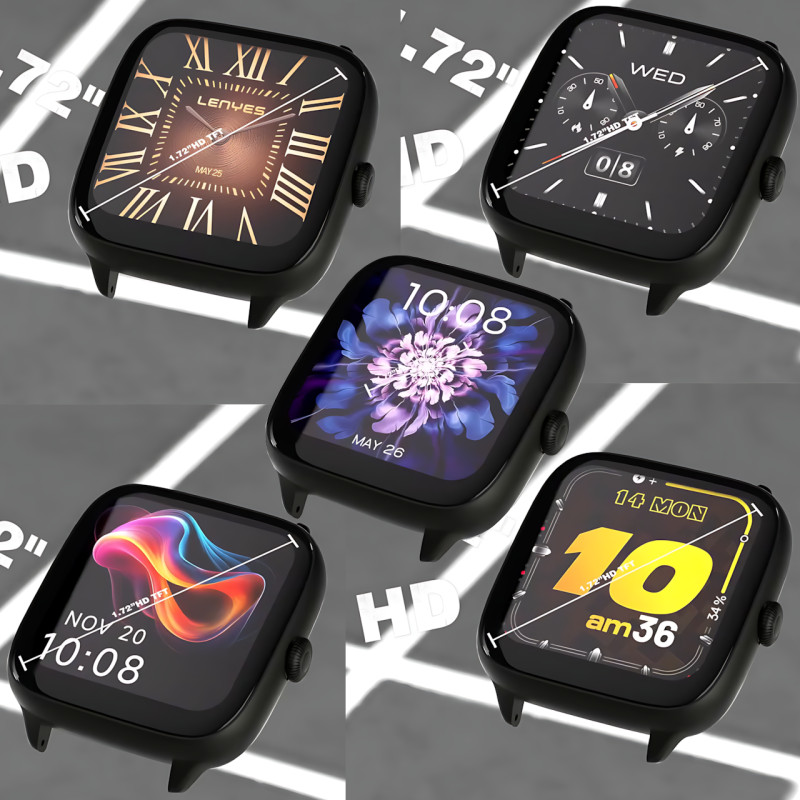 Смарт-часы LENYES AISTAR 1.85&Prime; TFT, Bluetooth, поддержка звонков, измерение пульса, IP68, 240 mAh фото - 7