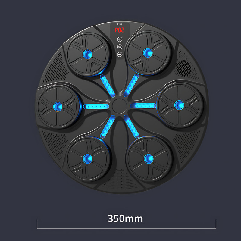 Боксерская мишень с RGB-подсветкой и музыкой – 350 мм, Bluetooth, LED-дисплей фото - 9