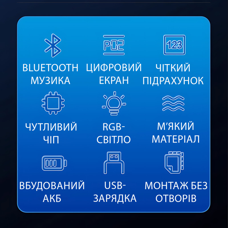 Боксерская мишень с RGB-подсветкой и музыкой – 350 мм, Bluetooth, LED-дисплей фото - 3