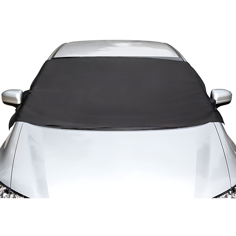 Накидка-чохол на лобове скло автомобіля 150&times;70 см &mdash; захист від снігу, льоду, дощу та сонця, універсальна, поліпропіленова фото - 10