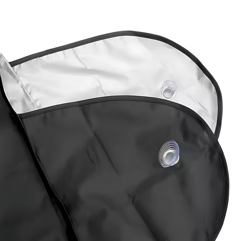 Накидка-чохол на лобове скло автомобіля 150&times;70 см &mdash; захист від снігу, льоду, дощу та сонця, універсальна, поліпропіленова фото - 3