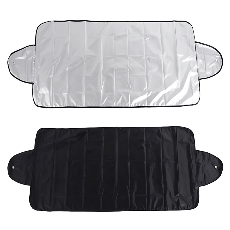 Накидка-чохол на лобове скло автомобіля 150&times;70 см &mdash; захист від снігу, льоду, дощу та сонця, універсальна, поліпропіленова фото - 2