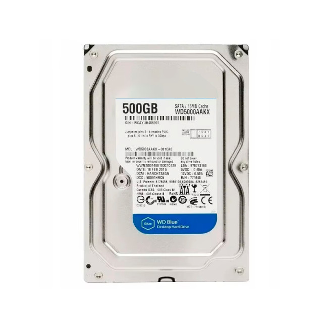 Жесткий диск для камер видеонаблюдения HDD SATA || Digital 500 GB WD