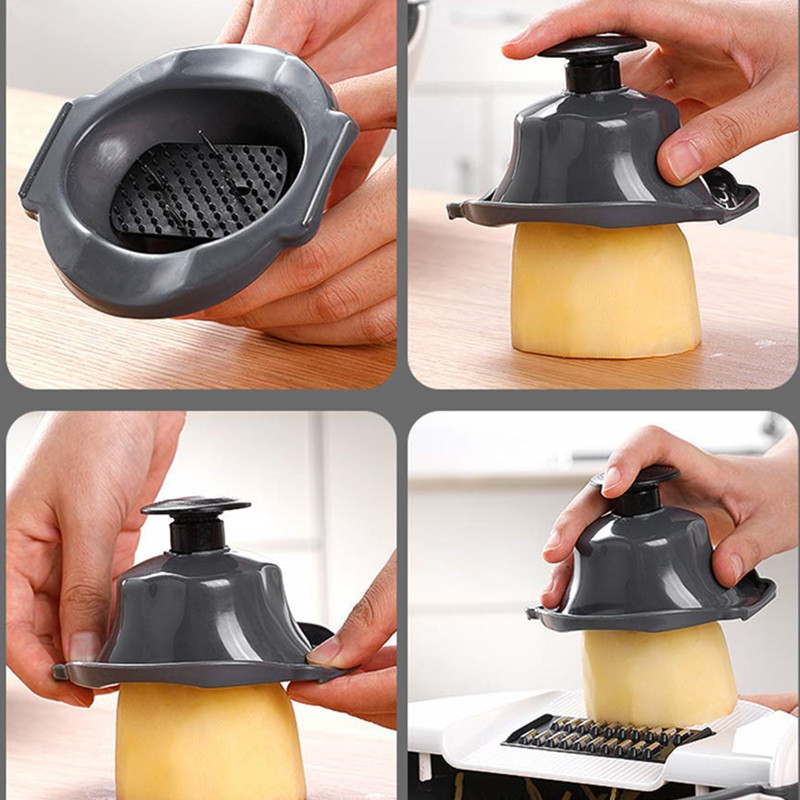 Мультислайсер 9 в 1 Basket vegetable cutter, овочерізка з насадками, ніж для чищення у подарунок фото - 5