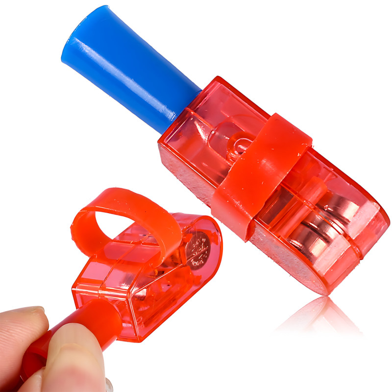 Детский пальчиковый проектор-фонарик с проекцией рисунков, LED, работа от батареек, мини фонарик на палец с проэкцией картинок фото - 5