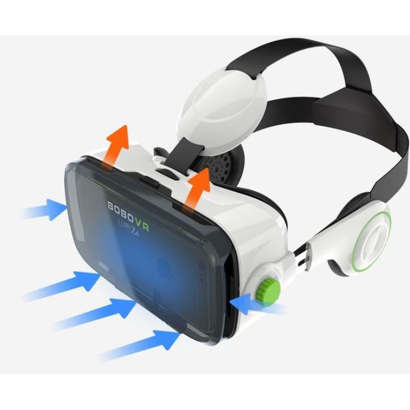 Шолом віртуальної реальності BOBO VR Z4 c навушниками, VR окуляри, білий фото - 5