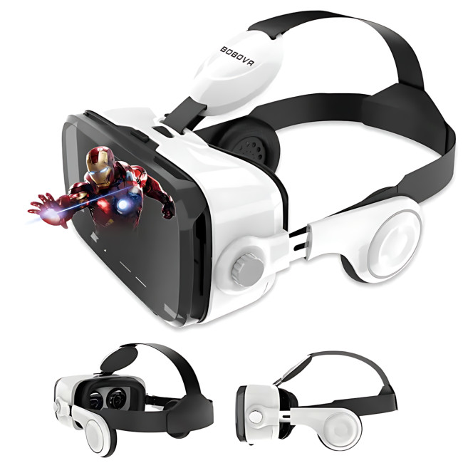 Шолом віртуальної реальності BOBO VR Z4 c навушниками, VR окуляри, білий