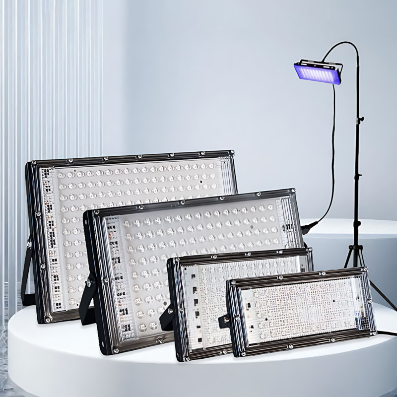 Прожектор LED LIGHT 220V 150W | 6500K, IP65, холодний білий, 120 діодів, настінне кріплення, ручка та петля фото - 10