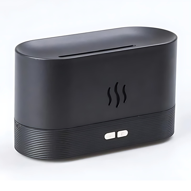 Увлажнитель воздуха с эффектом пламени Flame Aroma Diffuser 180 мл, ультразвуковой аромадифузор-камин, RGB-подсветка, ночник, USB фото - 4