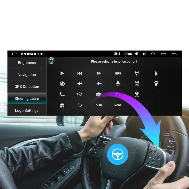 Автомагнітола PI-208, 10.25", 2DIN, GPS, Android 10.1, Wi-Fi, Bluetooth, USB, 16 Гб, 4 ядра фото - 5