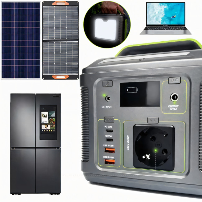 Портативна електростанція 300 Вт Wimpex WX300, 50000 мА·год, виходи: Usb, 12 В, Type-C, 220 В + ліхтар
