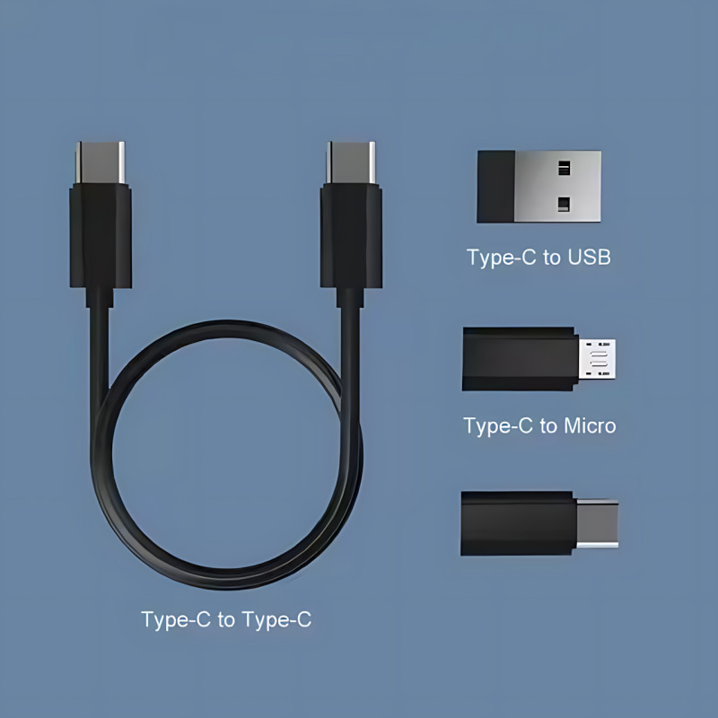 Універсальний набір адаптерів і кабелів 6-в-1: Type-C, Lightning, Micro USB, USB, тримач для телефона фото - 8