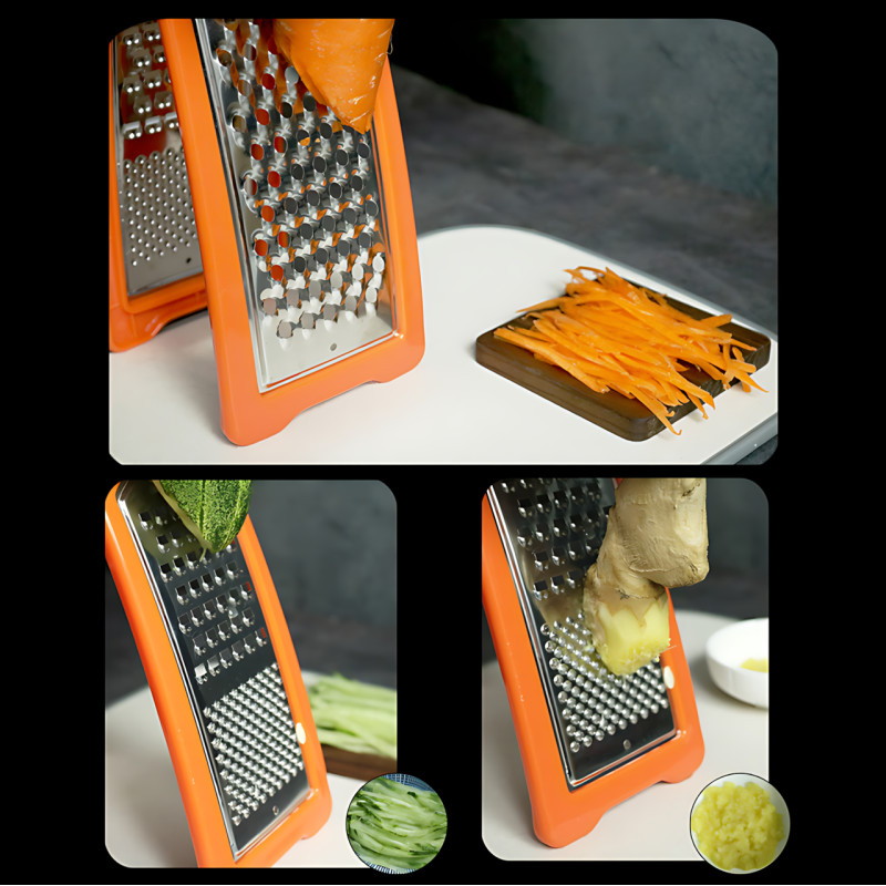 Терка пластиковая складная GRATER LY-320, 24.5×9.5 см, 150 г, ПП + нержавеющая сталь 410, многофункциональная фото - 6