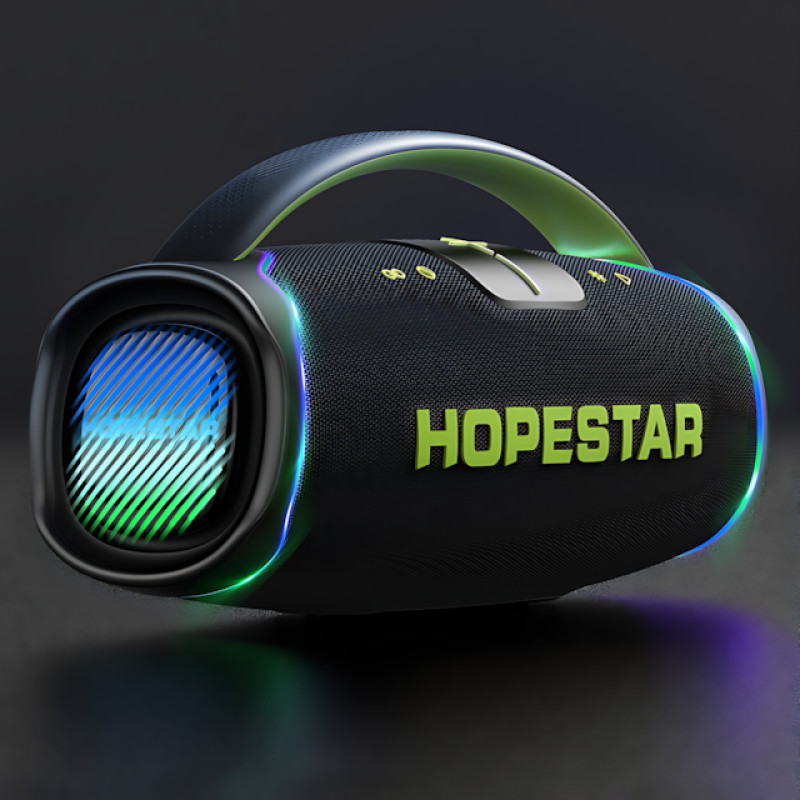 Портативна Bluetooth-колонка Hopestar A65 300 Вт з мікрофоном, акумулятором, RGB, TWS, IPX6, USB/TF/AUX фото - 8