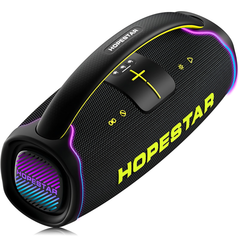 Портативна Bluetooth-колонка Hopestar A65 300 Вт з мікрофоном, акумулятором, RGB, TWS, IPX6, USB/TF/AUX фото - 3