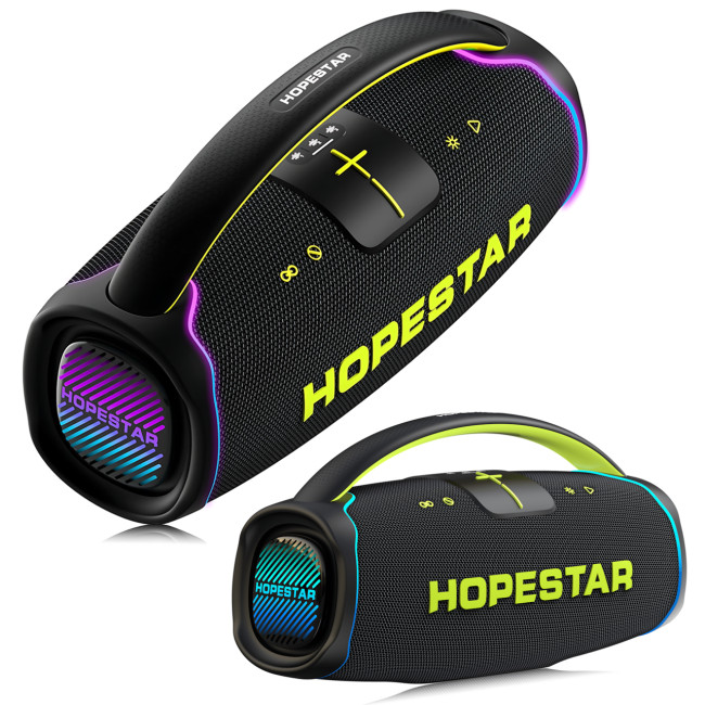 Портативна Bluetooth-колонка Hopestar A65 300 Вт з мікрофоном, акумулятором, RGB, TWS, IPX6, USB/TF/AUX