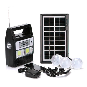 Портативная солнечная система GD 8216 на с Bluetooth, FM, MP3 и зарядкой для телефонов