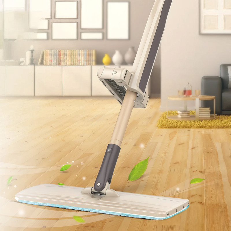 Швабра с отжимом SPIN MOP 360 с микрофиброй, телескопическая ручка, вращение на 360 градусов фото - 2