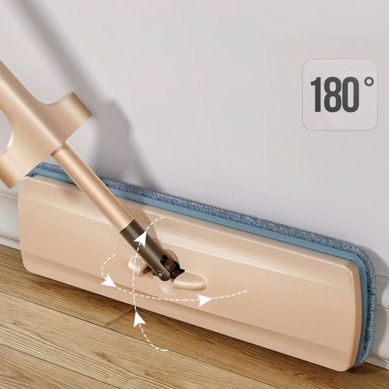 Швабра с отжимом SPIN MOP 360 с микрофиброй, телескопическая ручка, вращение на 360 градусов фото - 5