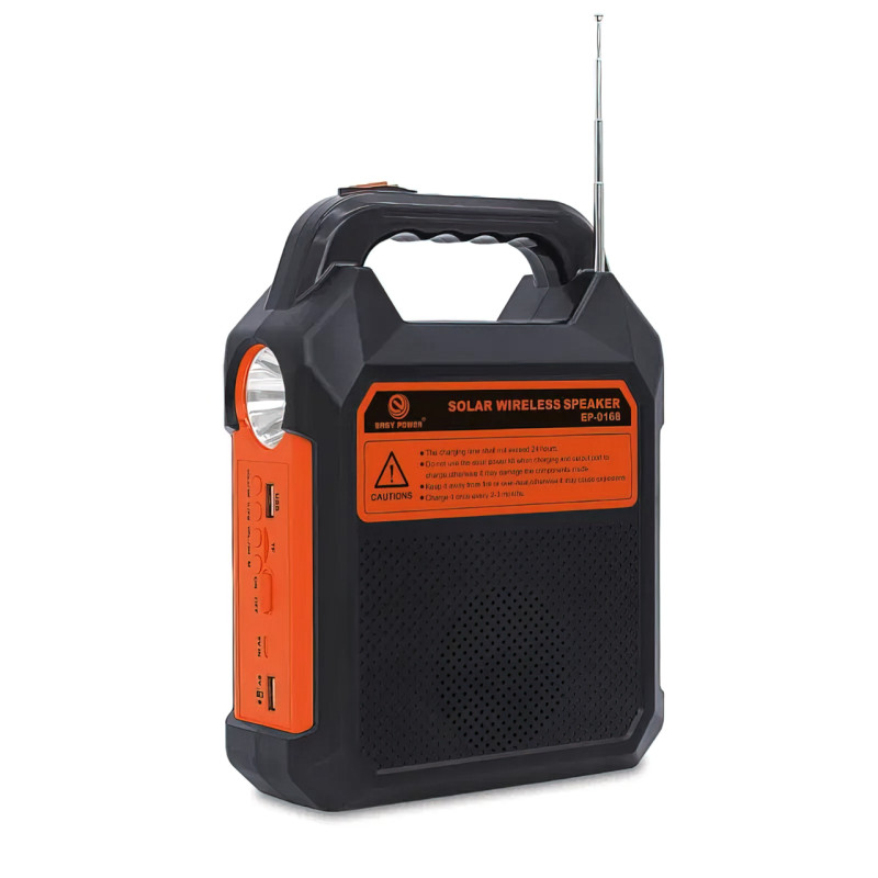 Портативна сонячна система EasyPower EP-0168, 4500 мА/год, з функцією повербанк, FM-радіо та Bluetooth фото - 2