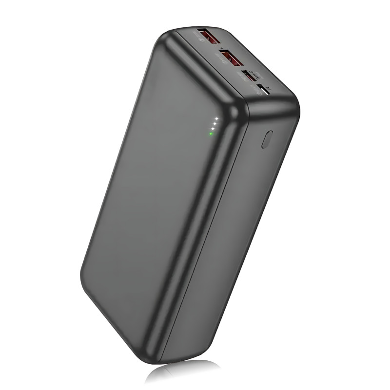 Power Bank AND J38B 50000 мАч, внешний аккумулятор, 2&times;USB, Type-C + Micro-USB, быстрая зарядка, LED-индикация фото - 3