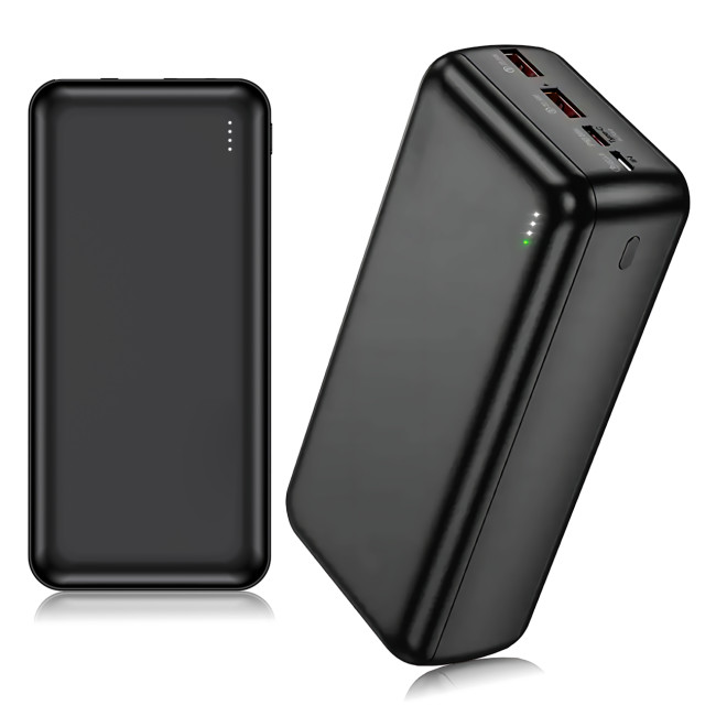 Power Bank AND J38B 50000 мАч, внешний аккумулятор, 2&times;USB, Type-C + Micro-USB, быстрая зарядка, LED-индикация