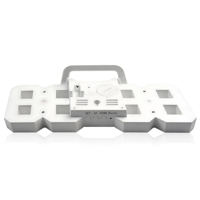 Электронные настольные часы LY-1089 (VST-883) с белой LED-подсветкой, термометром и будильником фото - 5