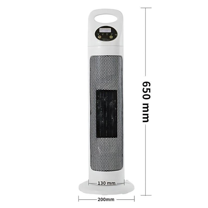 Підлоговий кулер-вентилятор Germatic Air Max 2в1 (BFX-768-1668), тепловентилятор зима-літо, 2000 Вт, з LED-дисплеєм і пультом фото - 9