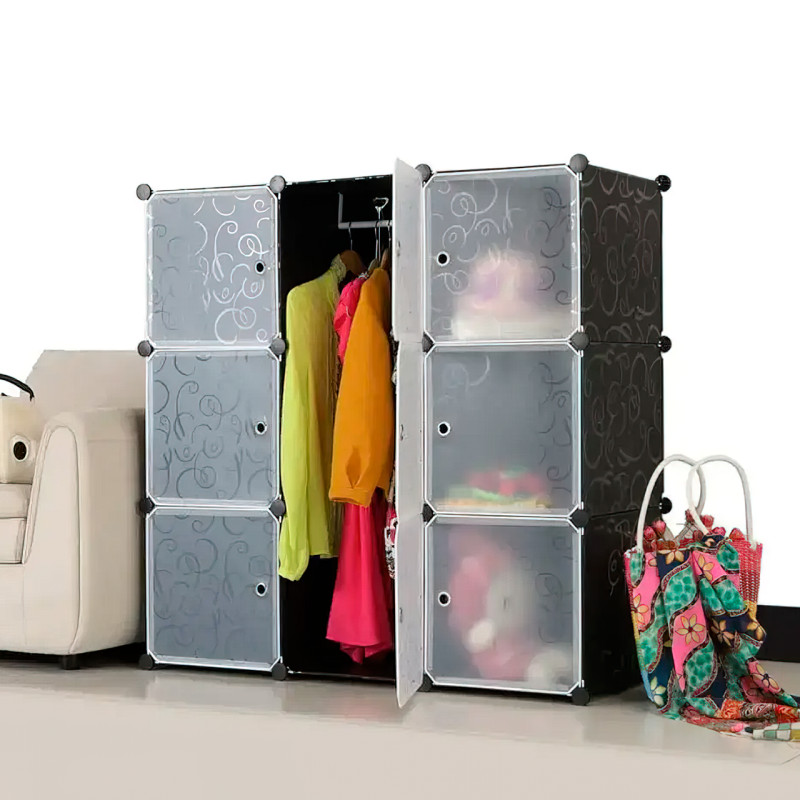 Пластикова складана шафа Storage Cube Cabinet MP-39-61, 9 секцій фото - 2