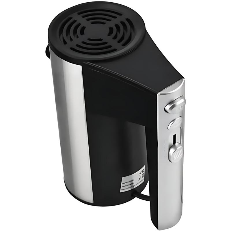Миксер ручной Domotec R-6690 600W, 5 скоростей + Турбо, металлический корпус, венчики и крюки фото - 5