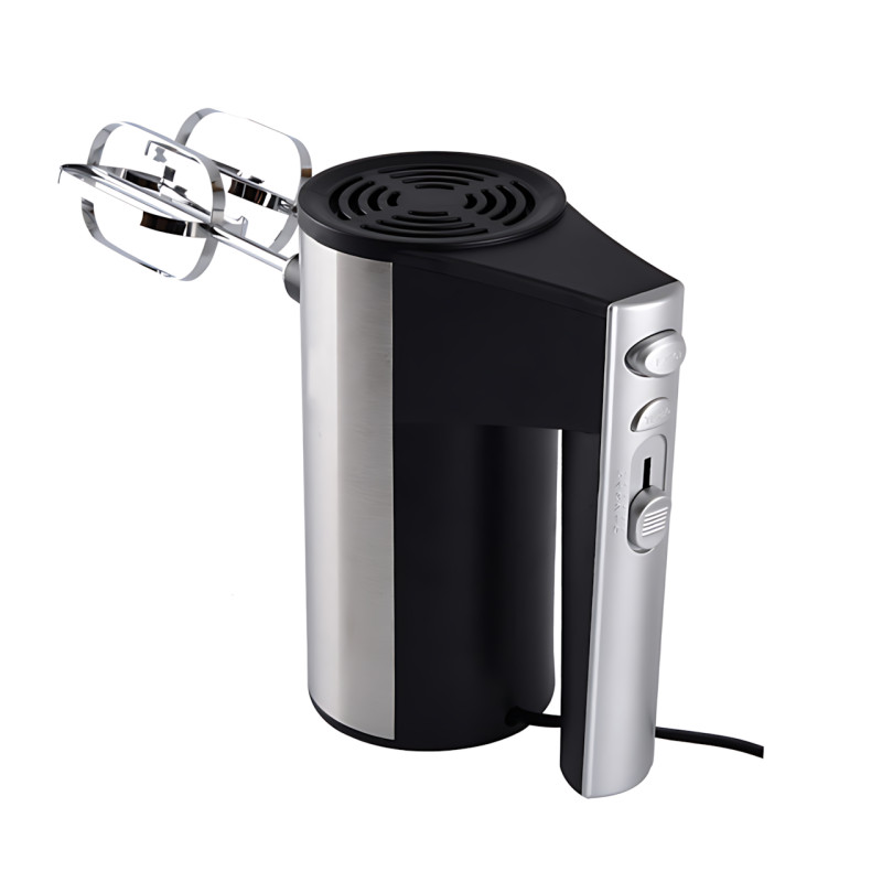 Миксер ручной Domotec R-6690 600W, 5 скоростей + Турбо, металлический корпус, венчики и крюки фото - 6