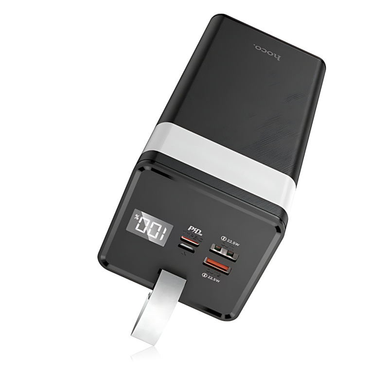 Power Bank Hoco J86A Powermaster 50000 mAh 22.5W, пауэрбанк с LED-дисплеем, фонариком, быстрой зарядкой PD20W/QC3.0, 2×USB, Type-С фото - 3