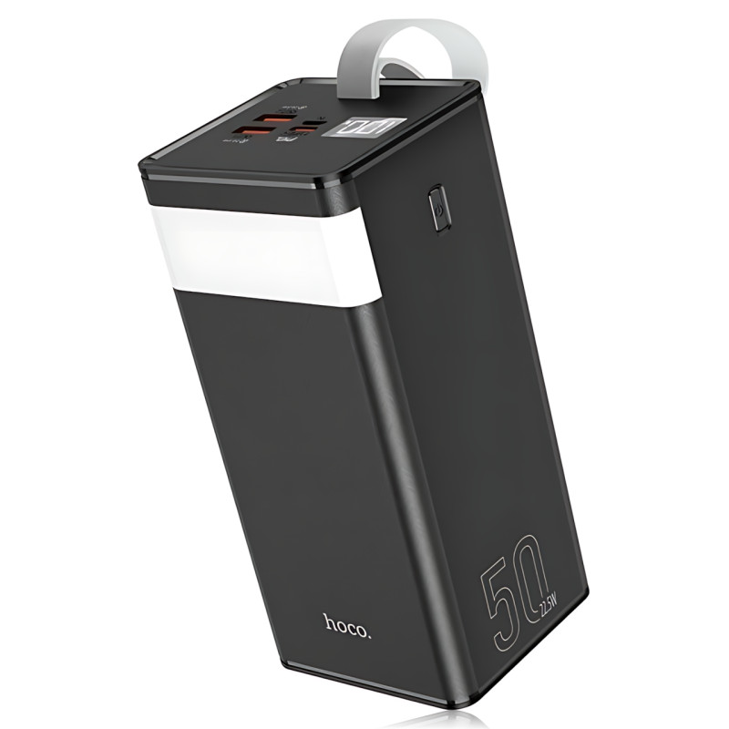 Power Bank Hoco J86A Powermaster 50000 mAh 22.5W, пауэрбанк с LED-дисплеем, фонариком, быстрой зарядкой PD20W/QC3.0, 2×USB, Type-С фото - 13