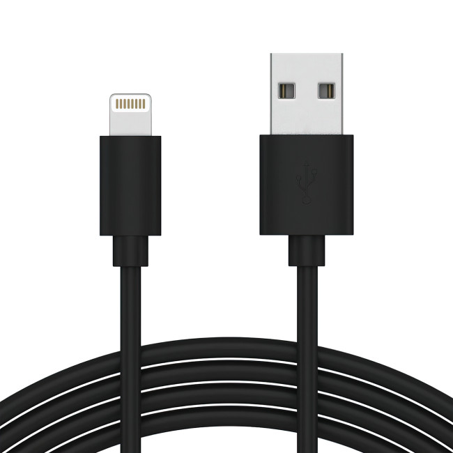 Кабель AMAZON USB-Lightning для зарядки смартфона, 1 метр, 3 А