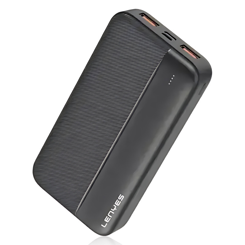 Power Bank LENYES PX163 10000 mAh с LED-индикацией, 2USB, универсальной зарядкой фото - 2