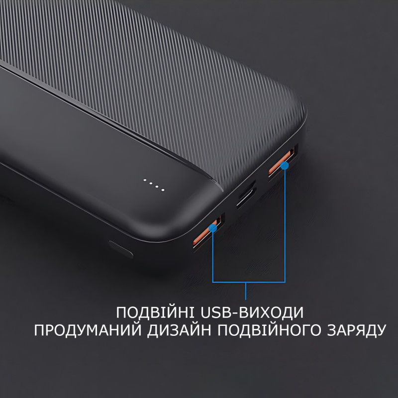 Power Bank LENYES PX163 10000 mAh с LED-индикацией, 2USB, универсальной зарядкой фото - 6