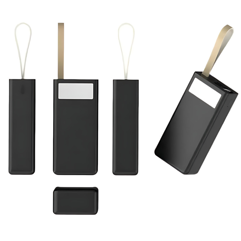 Power Bank AND J86 80000 mAh, аккумулятор с LED-дисплеем, быстрая зарядка 22.5W, USB-C, Micro-USB, Lightning фото - 5