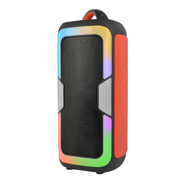 Портативная Bluetooth колонка JQS4407 с микрофоном, пультом и RGB-подсветкой фото - 3