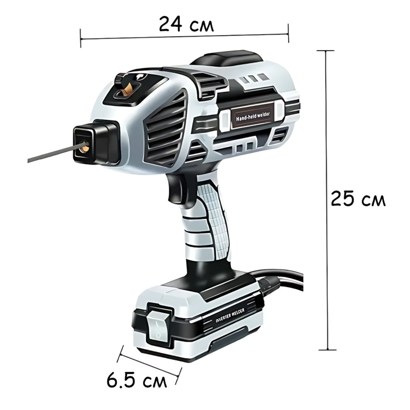 Мінізварювальний апарат MA665, 4,1 кВт, 20-200 А, 220 В, інверторний, переносний, ММА, з кейсом і аксесуарами фото - 10