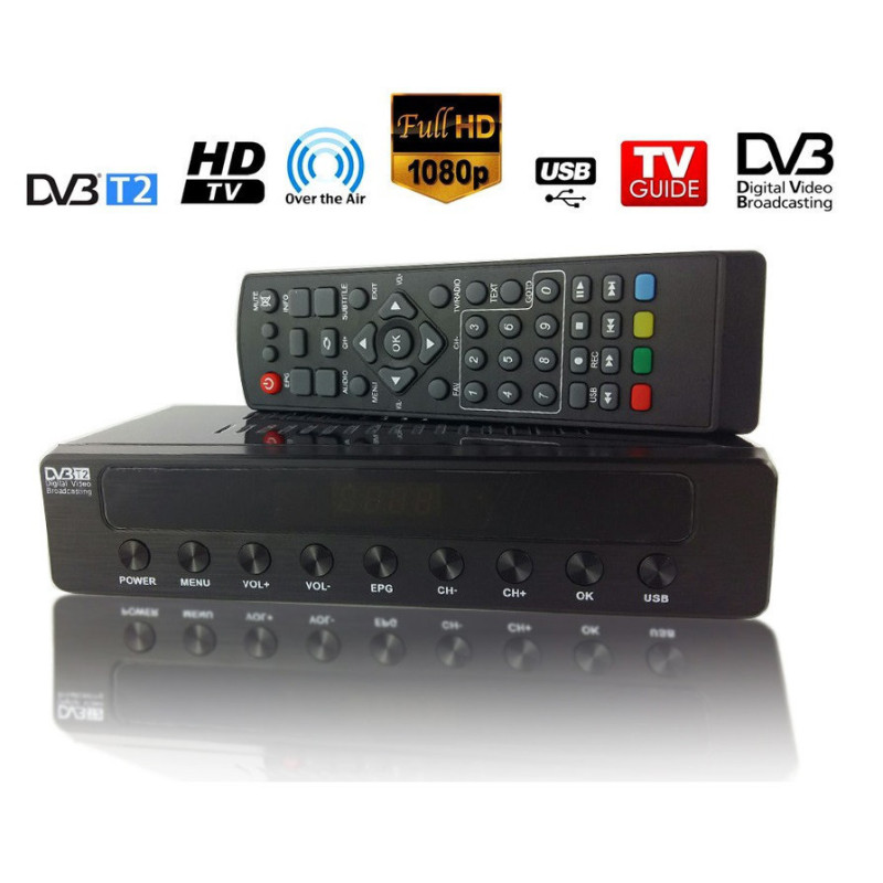 Приставка T-2 DVBT2 DZ045 | Цифровой эфирный DVB-T2 приемник фото - 2