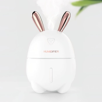 Зволожувач повітря Humidifiers Rabbit з нічником, 2 Вт, з резервуаром 300 мл,  питание от USB