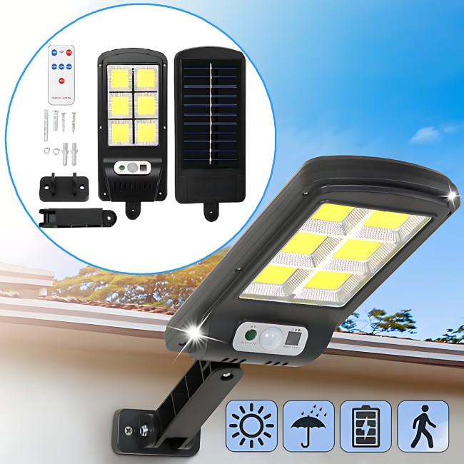 Вуличний світильник на сонячній батареї з пультом Solar Street Light BK-240B-SMD, автономний LED ліхтар