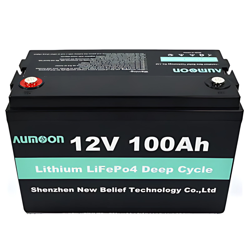 Литий-железо-фосфатный аккумулятор ENERSUN LiFePO4 12.8В 100Ач с BMS и Bluetooth, 1.28 кВт, для ИБП AUMOON фото - 4